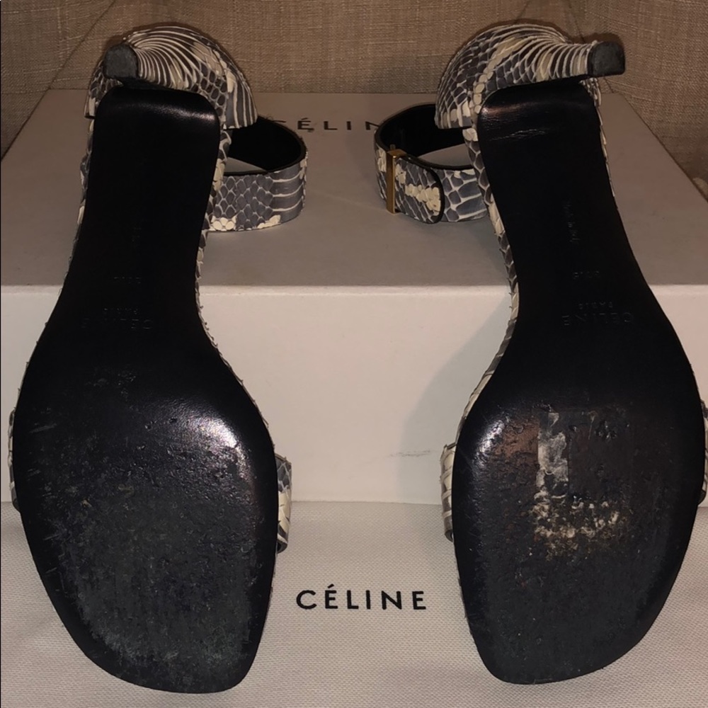 Cline Python Ankle Strap Sandals - image 3